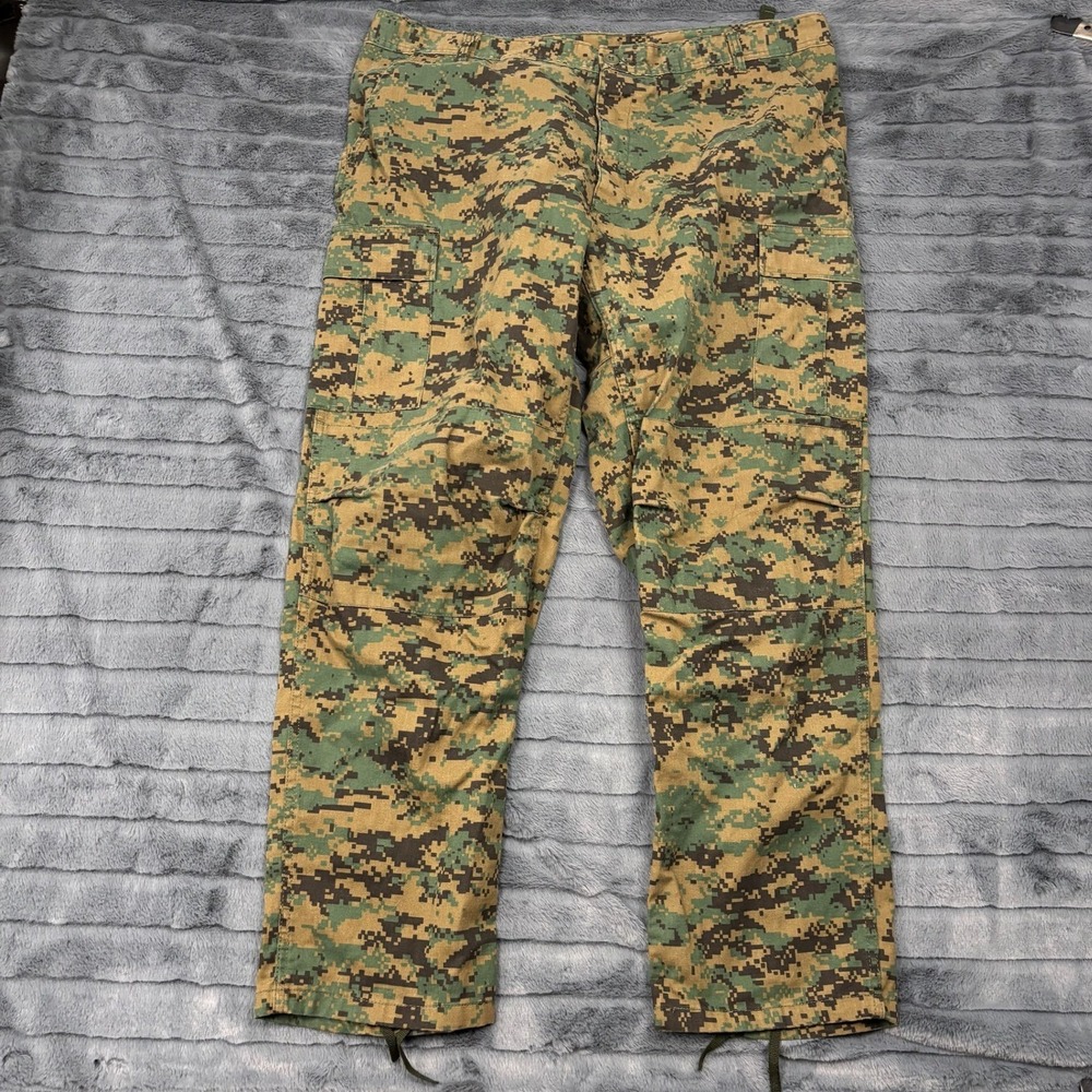 USMC MARPAT Digital Woodland Camo Cargo Pants XL Regular Military Tactical